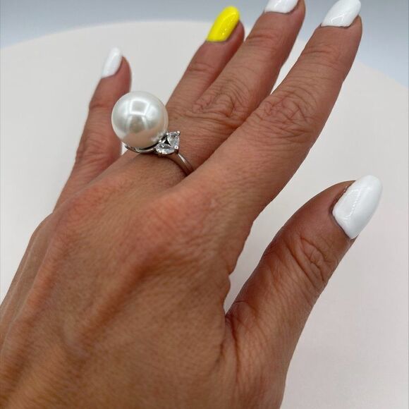 Earrings, solid 925 sterling silver, 5 star lab CZ, articulated drop, NWOT - Picture 13 of 13